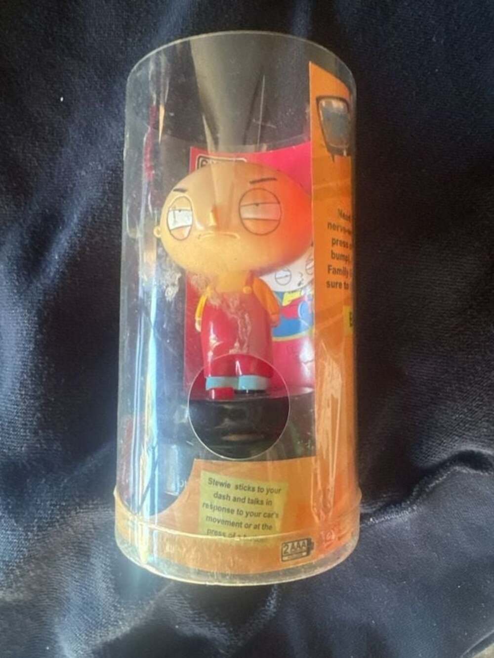2004 Gemmy Family Guy Stewie Griffin Talking Dashboard Figure